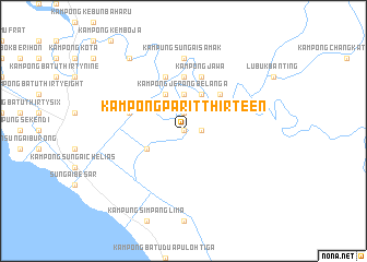 map of Kampong Parit Thirteen