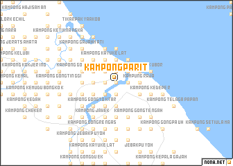 map of Kampong Parit