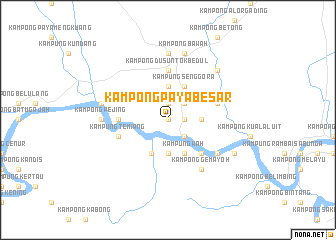 map of Kampong Paya Besar