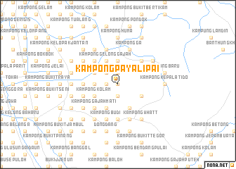 map of Kampong Paya Lipai