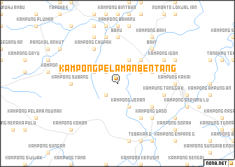 map of Kampong Pelaman Bentang