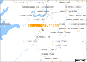 map of Kampong Pelandan