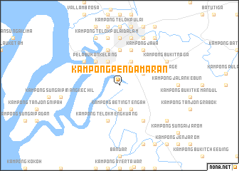 map of Kampong Pendamaran