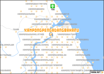 map of Kampong Pengadang Baharu