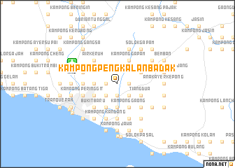 map of Kampong Pengkalan Badak