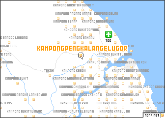 map of Kampong Pengkalan Gelugor