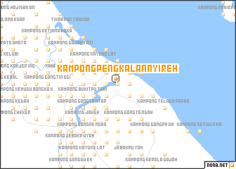 map of Kampong Pengkalan Nyireh