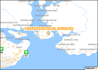 map of Kampong Pengkalan Pakau