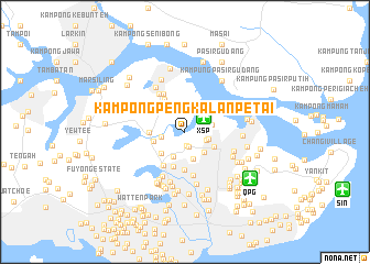 map of Kampong Pengkalan Petai