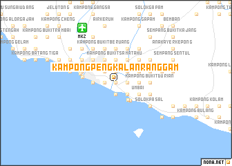 map of Kampong Pengkalan Ranggam