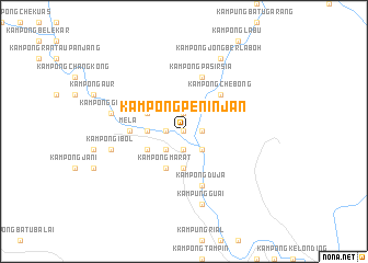 map of Kampong Peninjan