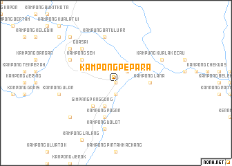 map of Kampong Pepara