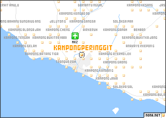 map of Kampong Peringgit