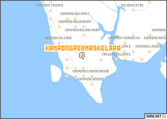 map of Kampong Permas Kelapa