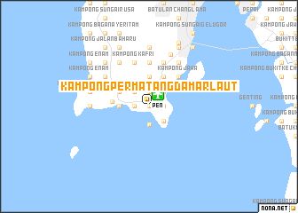 map of Kampong Permatang Damar Laut