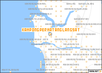 map of Kampong Permatang Langsat