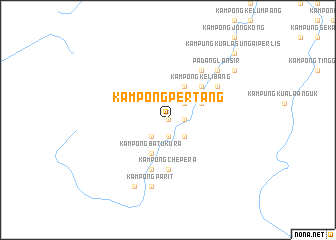 map of Kampong Pertang