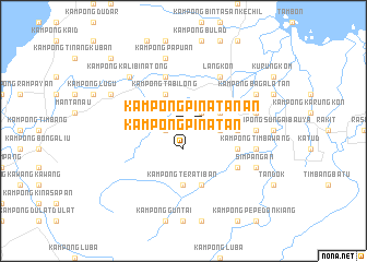 map of Kampong Pinatan