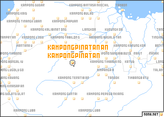 map of Kampong Pinatan