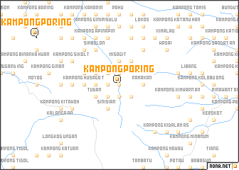 map of Kampong Poring