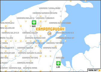 map of Kampong Pudak