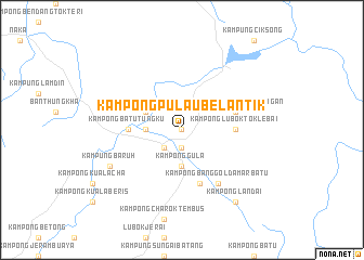 map of Kampong Pulau Belantik
