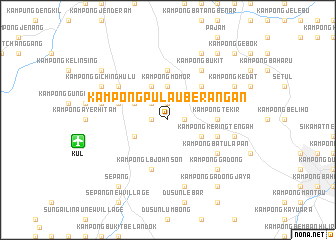 map of Kampong Pulau Berangan