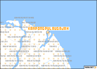 map of Kampong Pulau Gajah