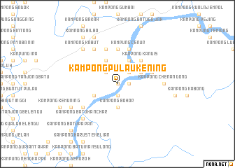 map of Kampong Pulau Kening