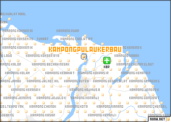 map of Kampong Pulau Kerbau