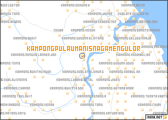 map of Kampong Pulau Manis Naga Mengulor