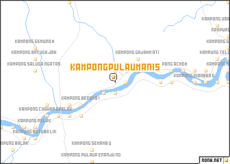 map of Kampong Pulau Manis