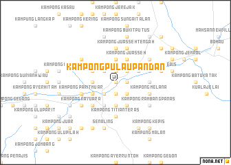 map of Kampong Pulau Pandan