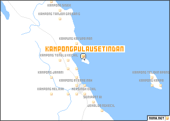 map of Kampong Pulau Setindan