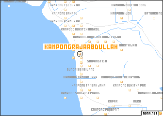 map of Kampong Raja Abdullah