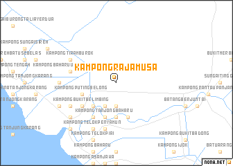 map of Kampong Raja Musa