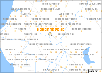 map of Kampong Raja