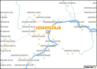 map of Kampong Raja