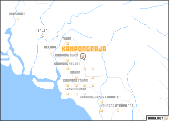 map of Kampong Raja