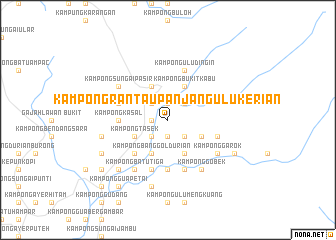 map of Kampong Rantau Panjang Ulu Kerian