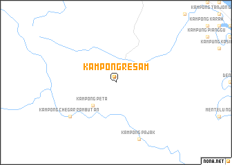 map of Kampong Resam