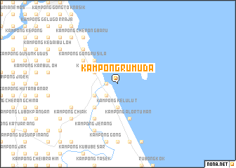 map of Kampong Ru Muda