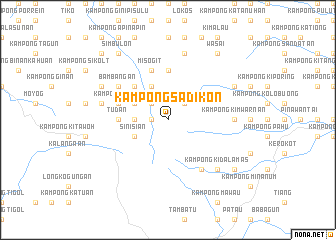 map of Kampong Sadikon