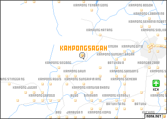 map of Kampong Sagah