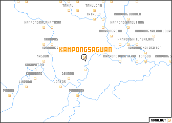 map of Kampong Saguan