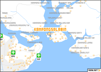 map of Kampong Salabin