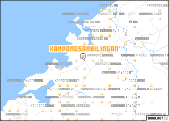 map of Kampong Sambilingan