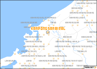 map of Kampong Sambiral