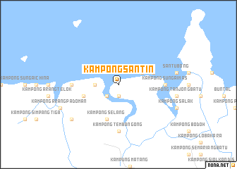 map of Kampong Santin