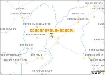 map of Kampong Sawah Baharu